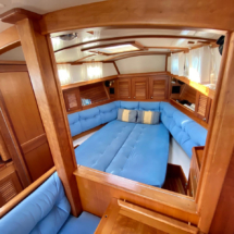 saloon with berth made up