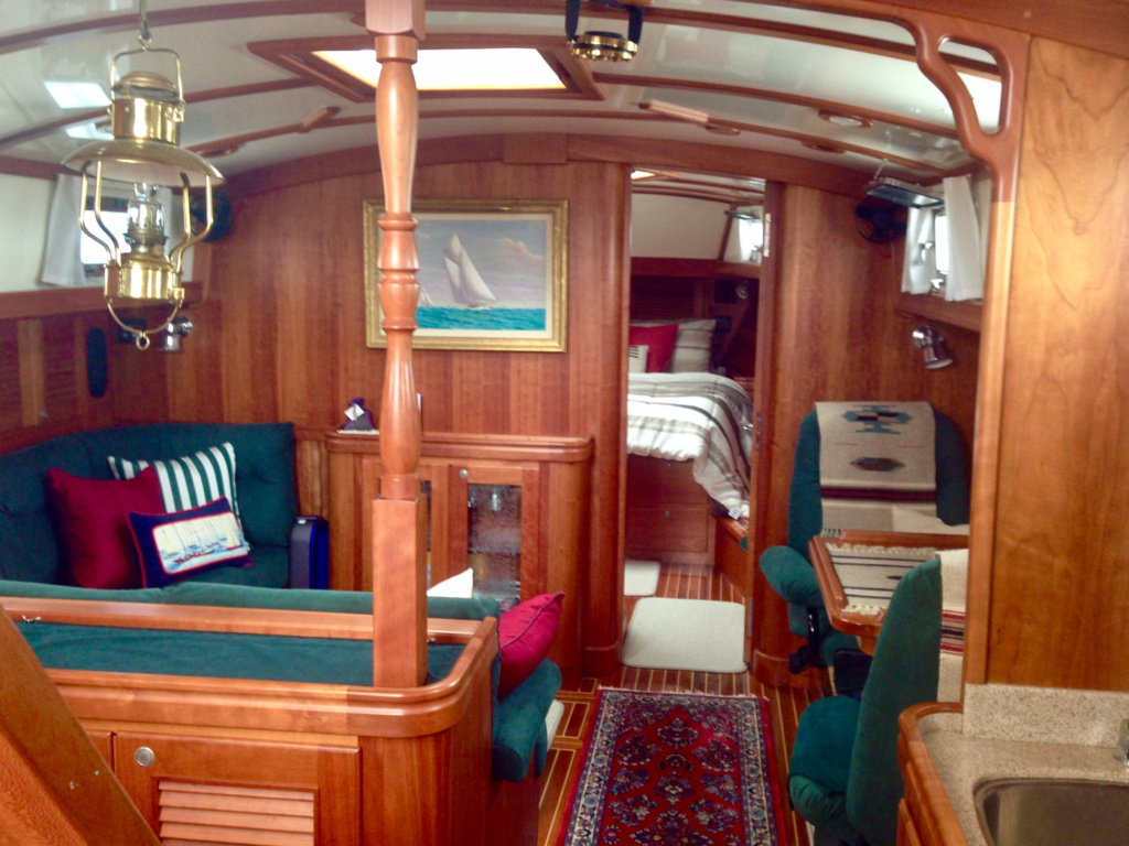 Looking forward from galley